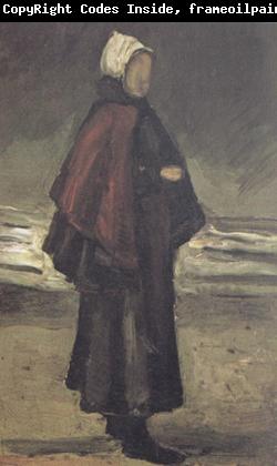 Vincent Van Gogh Fisherman's wife on the Beach (nn04)